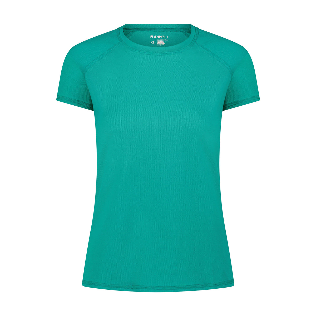 Flamingo Mesh Crew Neck Short-Sleeve Rash Guard