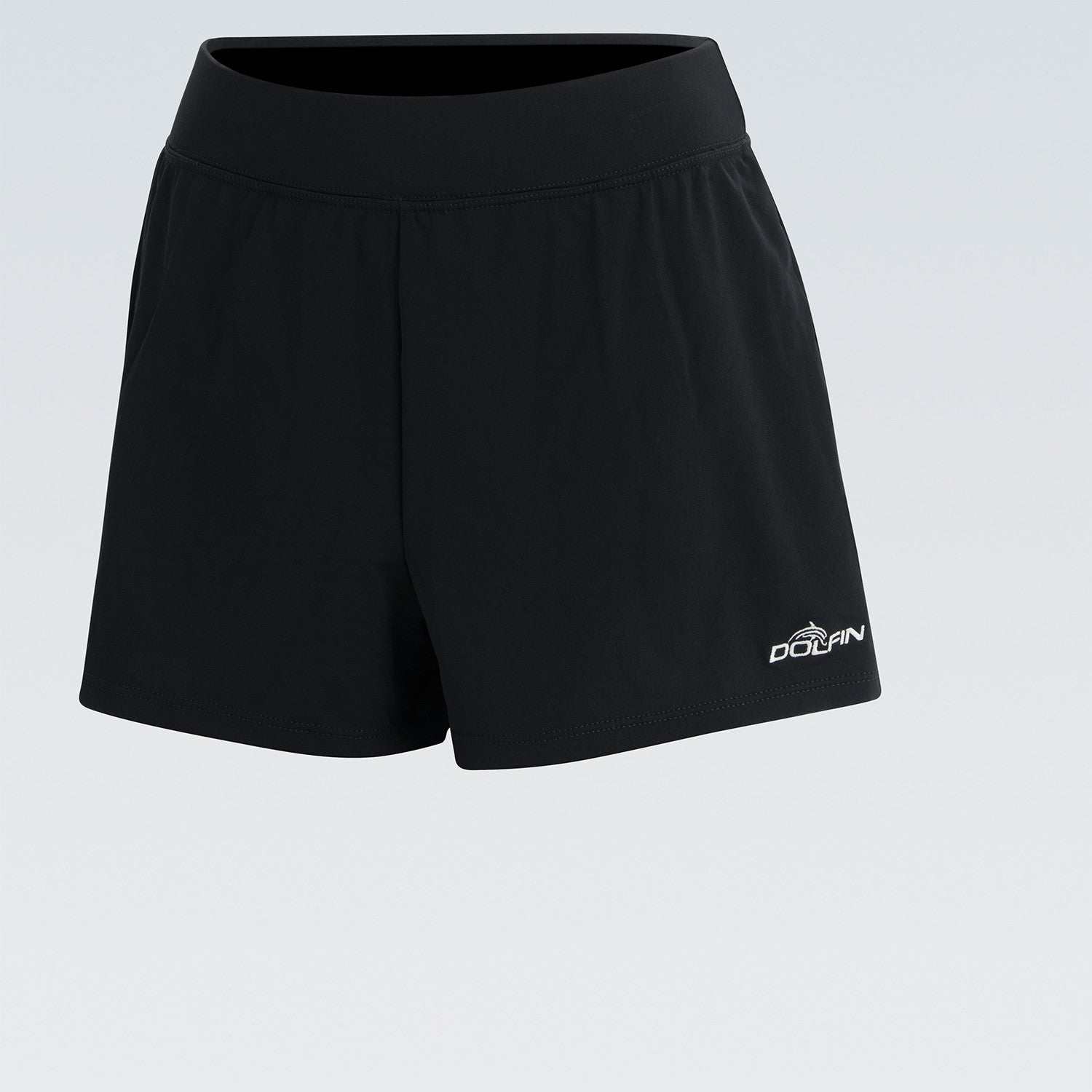 Dolfin Women's Aquashape Black Solid Loose Fit Short