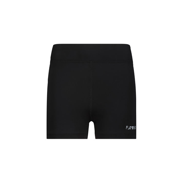 Flamingo Black Teen Shorts 10.5 inch