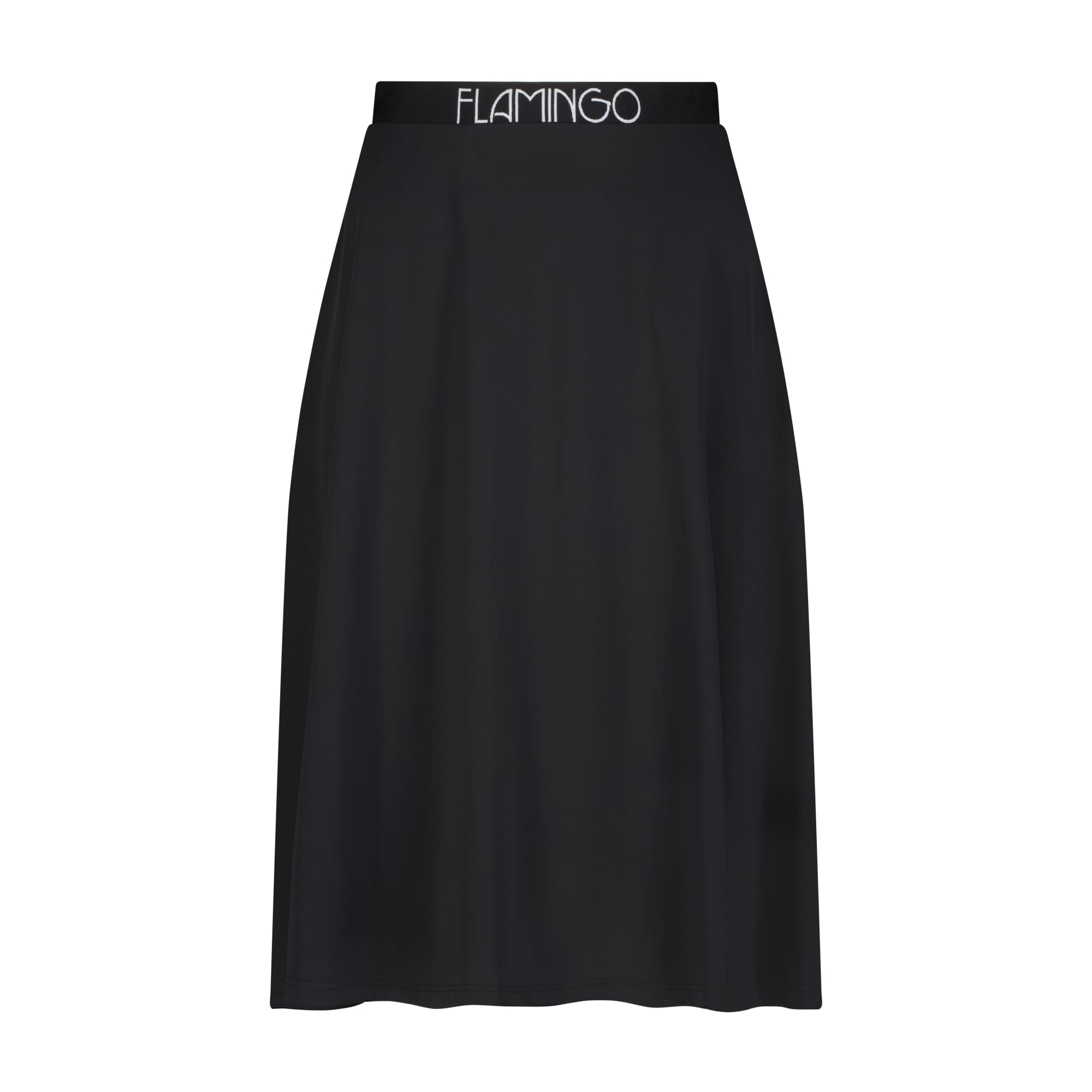 Flamingo Swim Flair Skirt Black 25"