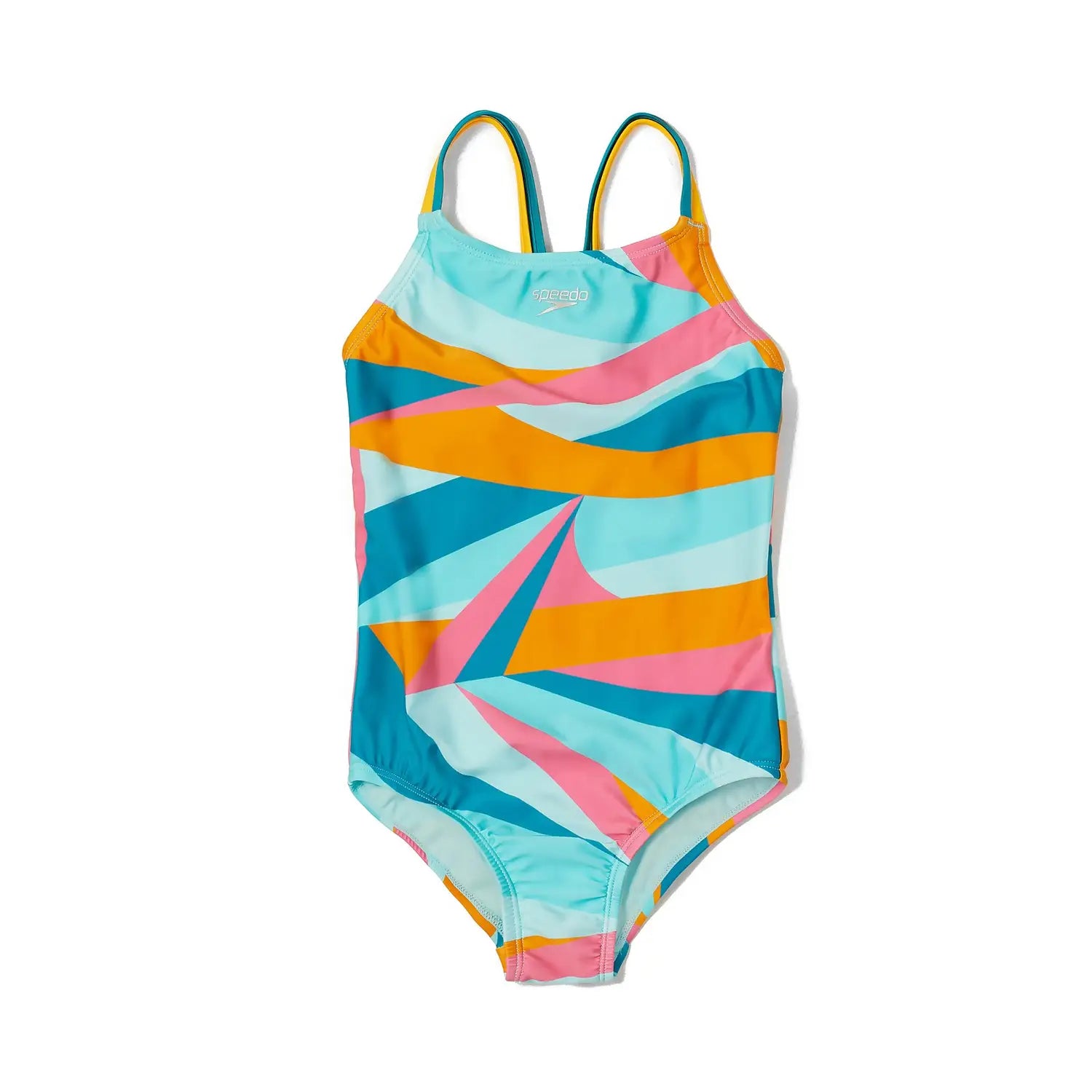 Speedo Girls' Print Strappy Back One Piece