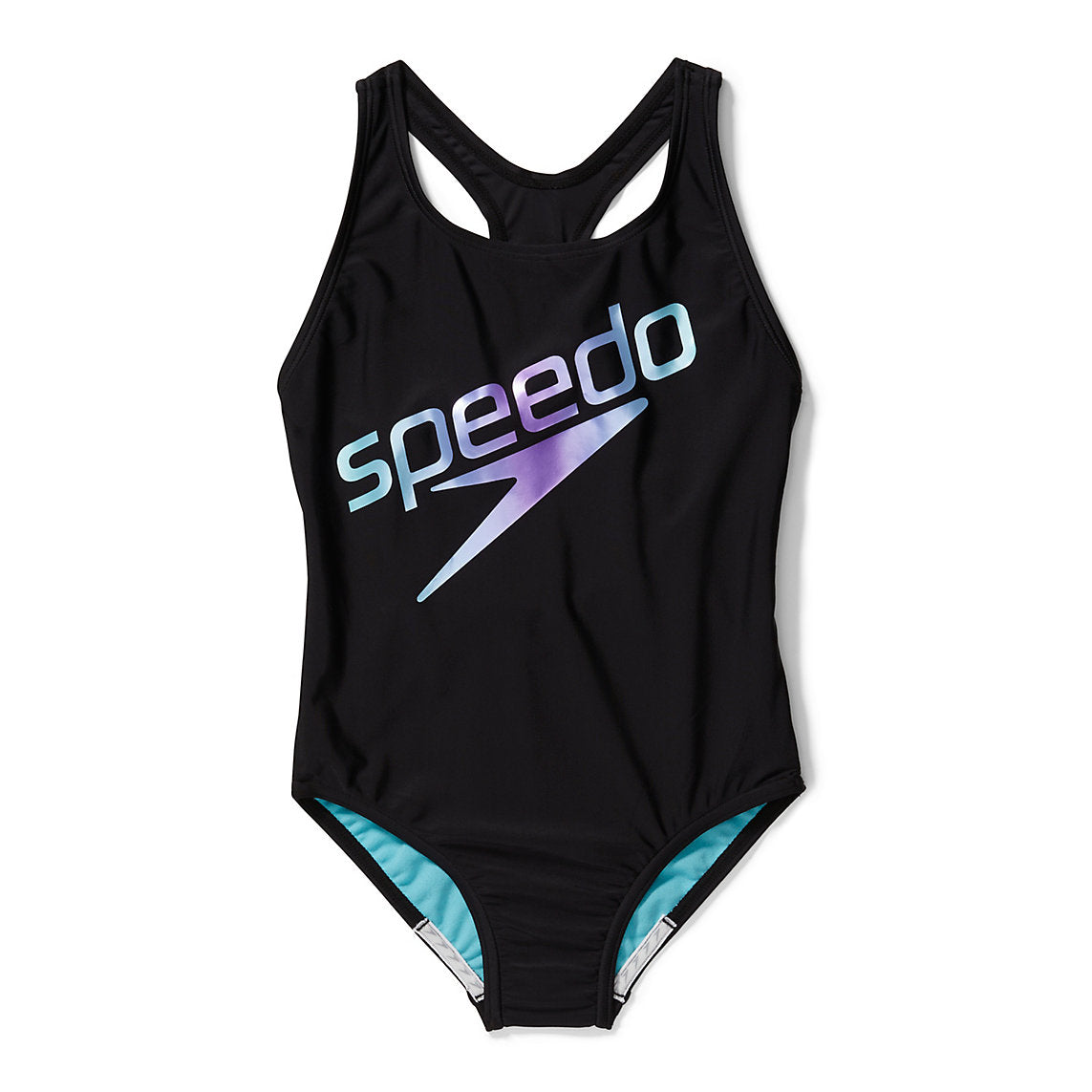 Speedo Girls' Logo One Piece Swimsuit